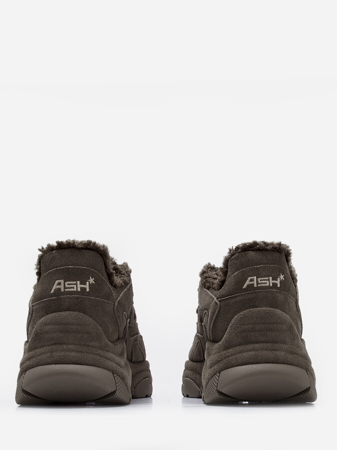 Женские зимние кроссовки ash addict bis fur коричневые | 3ah.ah147018.s купить в официальном магазине AshRussia.ru