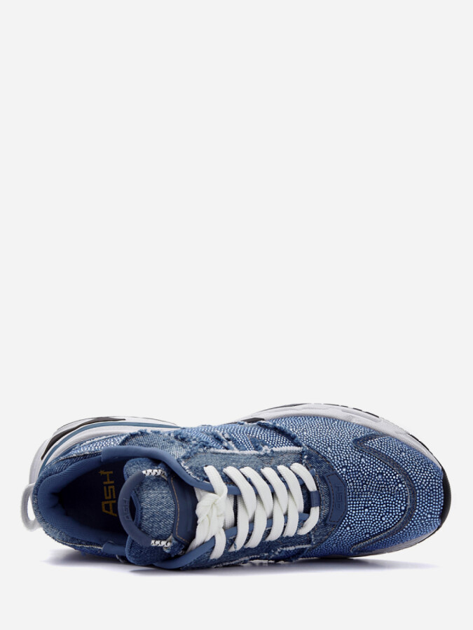 Женские демисезонные кроссовки ash race strass denim синие | 0ah.ah134872.t купить в официальном магазине AshRussia.ru