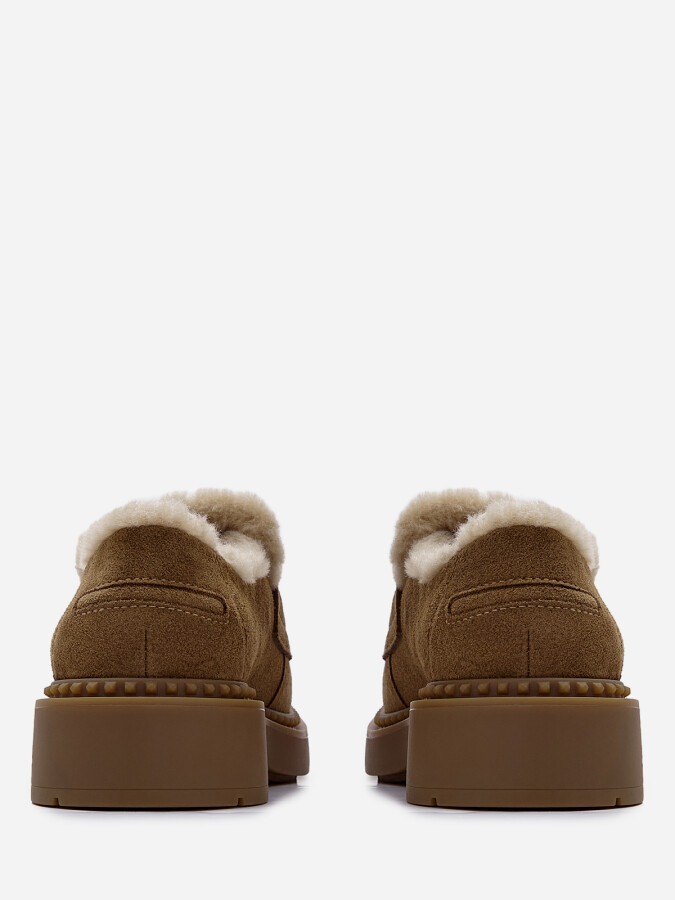 Женские зимние лоферы ash medusa fur коричневые | 3ah.ah147140.s купить в официальном магазине AshRussia.ru