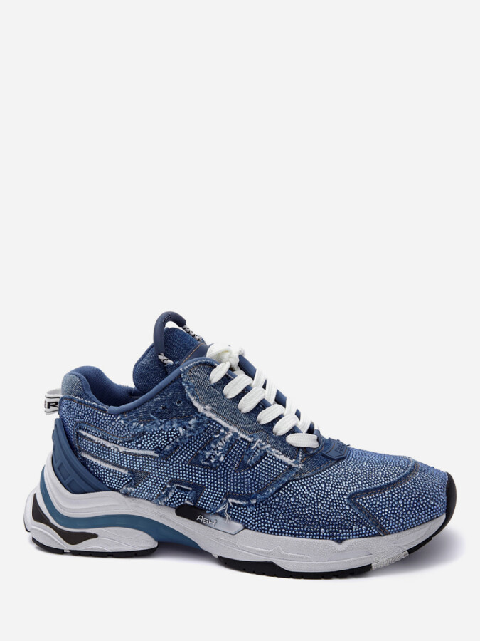 Женские демисезонные кроссовки ash race strass denim синие | 0ah.ah134872.t купить в официальном магазине AshRussia.ru